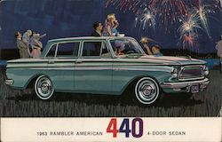 1963 Rambler American 440 4 door Sedan Postcard