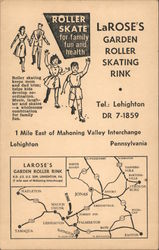 LaRose's Garden Roller Skating Rink Postcard