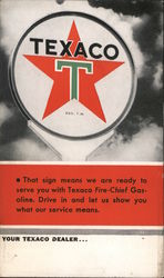 Texaco Advertising Postcard