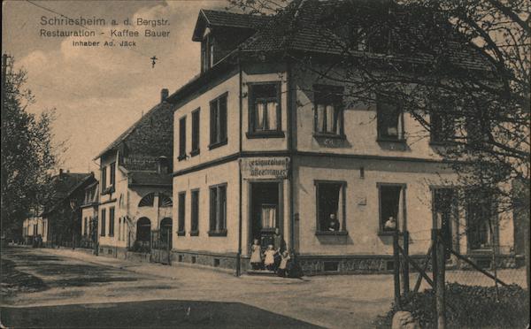 Schriesheim a. d. Bergstr. Restauration - Kaffee Bauer Germany