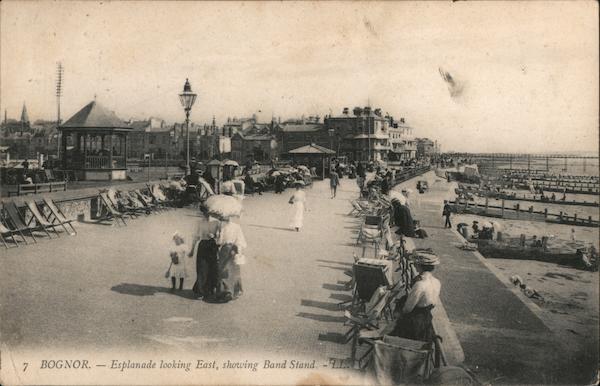Esplanade looking East, showing Band Stand Bognor United Kingdom