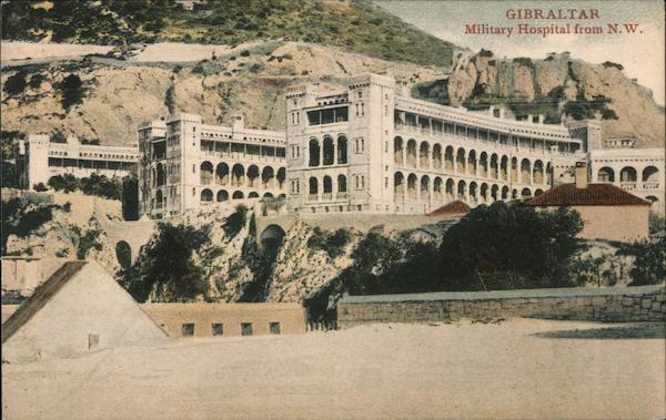 Gibraltar Military Hospital from N.W. Spain
