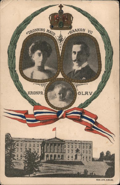 Royal Family of Norway - King Haakon VII, Maud of Wales, Kronprins Olav