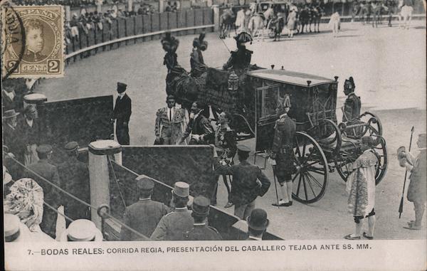 Bodas Reales: Corrida Regia, Presentacion del Caballero Tejada Ante SS. MM. Spain