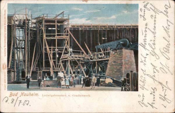 Bad Nauheim Ludwigsbrunnen n. Gradierwerk Germany