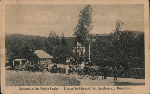 Restauration und Pension Kuralpe - Kreuzhof im Odenwald, Post Jugenheim a. d. Bergstrasse Germany