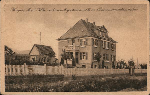 Murder Villa - Where Fritz Angerstein Killed Eight People on December 1st, 1924 Haiger Germany