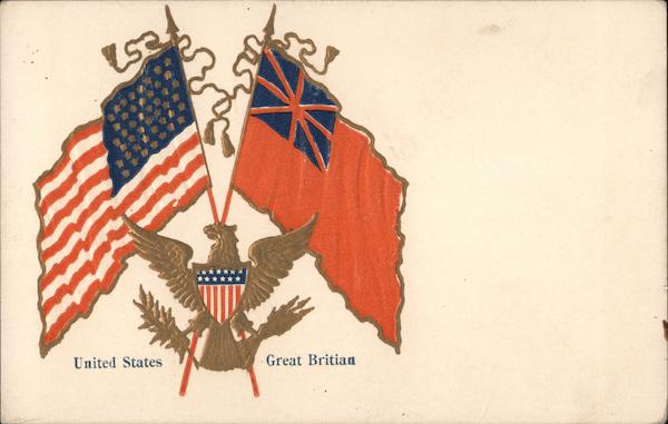United States Great Britain Flags
