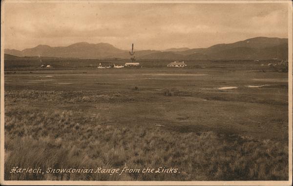 Snowdonian Range from the Links Harlech Wales