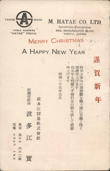 Merry Christmas A Happy New Year Tokyo Japan