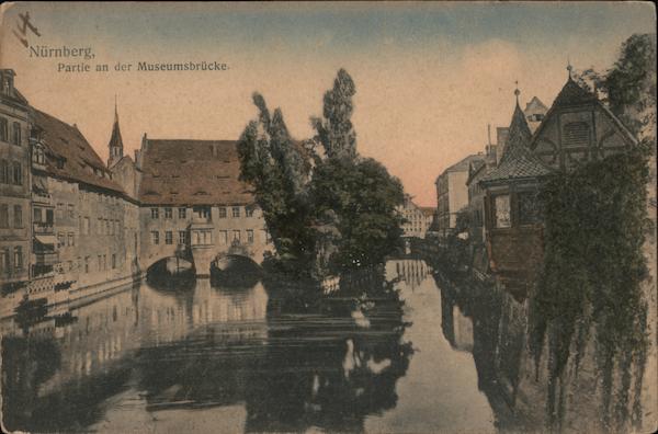 Partie an der Museumsbrücke Nuremburg Germany