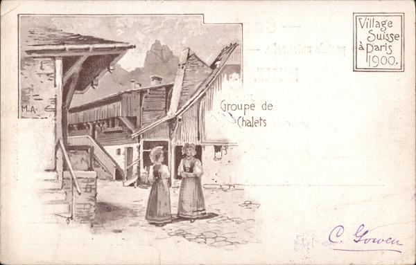Groupe de Chalets. Paris France