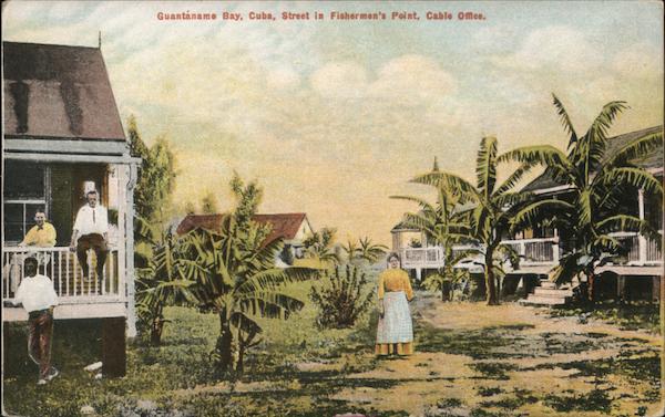 Guantanamo Bay, Cuba, Street in Fisherman's Point, Cable Office