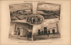 Scenes Along the Sunset Route, Scenes in Juarez, Mexico, Opposite El Paso, Texas Postcard