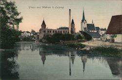 Greetings from Wahren b. Leipzig Postcard