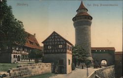 Nürnberg Kgl. Burg, Brunnenhauschen Postcard
