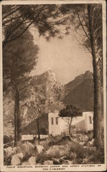 Table Mountain, Showing Lower and Upper Stations of the Cableway Cape Town, South Africa Postcard Postcard Postcard