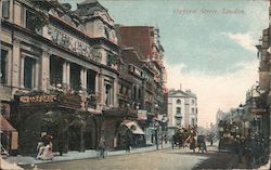 Looking Along Oxford Street Postcard