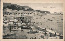 Bagni Sturla Genoa, Italy Postcard Postcard Postcard