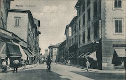 Via Cavour Pistoia, Italy Postcard Postcard Postcard