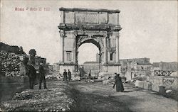 Arco di Tito Rome, Italy Postcard Postcard Postcard