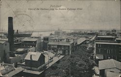 View of the Harbour From the Eastern Exchange Hotel Postcard