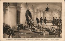 Tomb of the Unknown Soldier Warsaw, Poland Eastern Europe Postcard Postcard Postcard