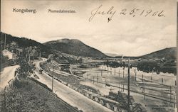 Kongsberg. Numedalsveien Postcard