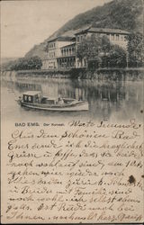 Bad Ems Spa on the River Lahn Postcard