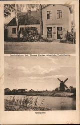 Geschaftshaus, Inh. Therese Fischer, Offentliche Posthilfstelle Spreepartie Postcard