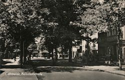 Eichwalde, Bahnhofstrasse Soviet Era Postcard