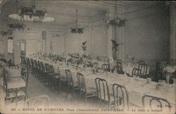 La Salle a Manger, Hotel de L'Univers, Place Chateaubriand Saint-Malo, France Postcard Postcard Postcard