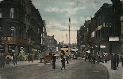 Looking Along Boar Lane Postcard