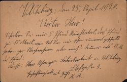 Plain stationary postcard Postcard