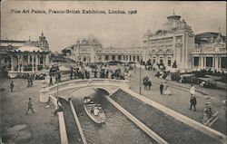Fine Art Palace, Franco-British Exhibition London, 1908 Postcard