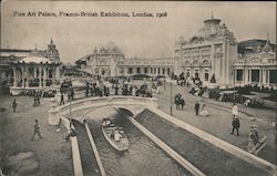 Fine Art Palace, Franco-British Exhibition London, 1908 England Postcard Postcard Postcard