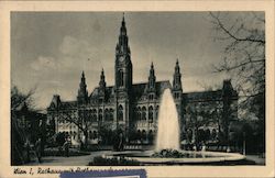 Vienna City Hall, Friedrich von Schmidt Architect Postcard