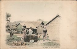 Burmese village Postcard