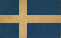 Flag of Sweden - Vårt Land Postcard Postcard Postcard