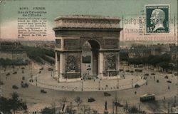 Arc de Triomphe, (Place) de l'Étoile Postcard
