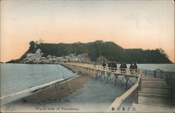 Whole View of Yenoshima Island Japan Postcard Postcard Postcard
