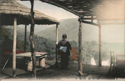 Tea House at Kirifuri Nikko, Japan Postcard