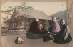 Monks, Temple Postcard