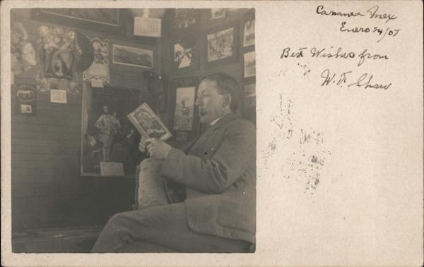 Man Reading a book Cananea Mexico