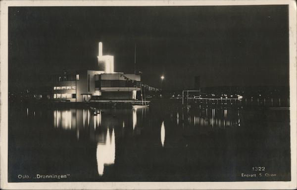 Dronningen - Royal Norwegian Yacht Club Building in Oslo Harbour Norway