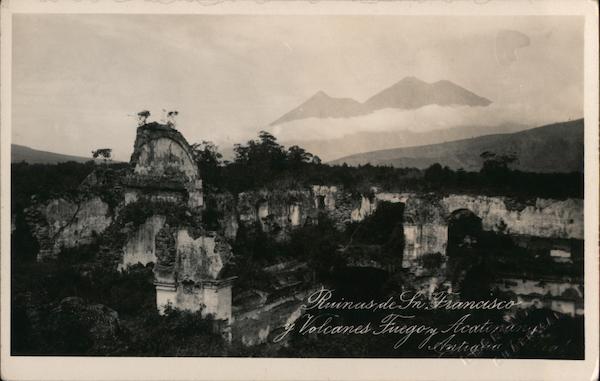 Ruins Behind Iglesia San Francisco, Volcán de Fuego Antigua Guatemala