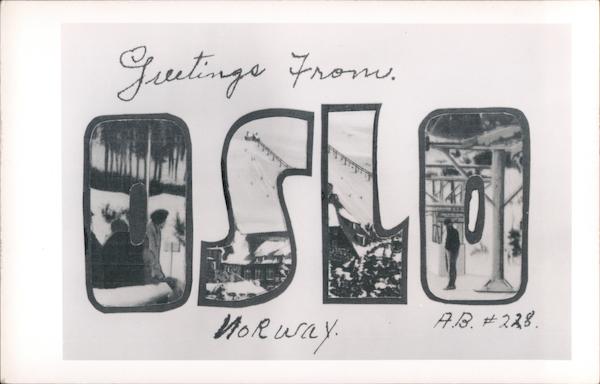 Oslo - pictures in large letters Norway