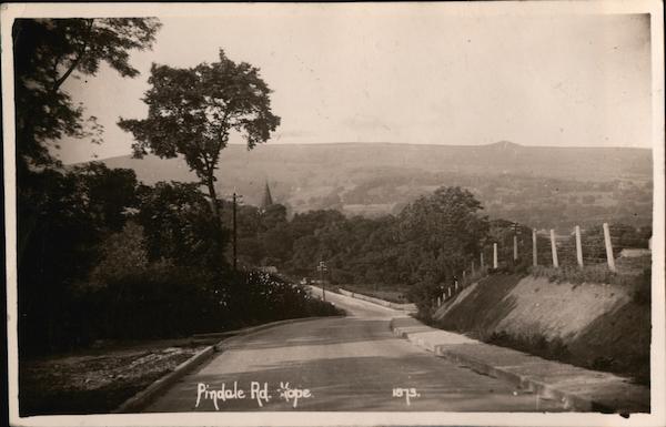 Pindale Road into Hope, Derbyshire England