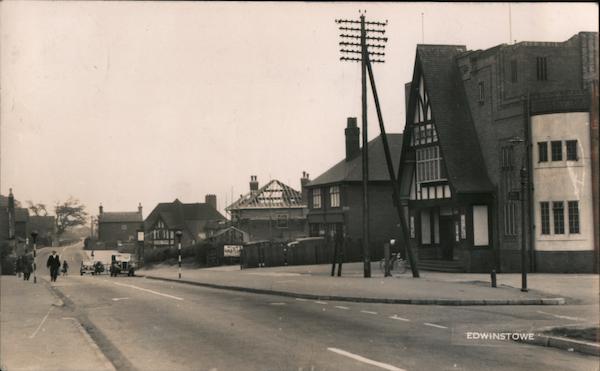 Village of Edwinstowe in Sherwood Forest, Nottinghamshire United Kingdom