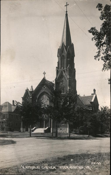 Resurrection of Our Lord Catholic Church Pocahontas, IA Postcard